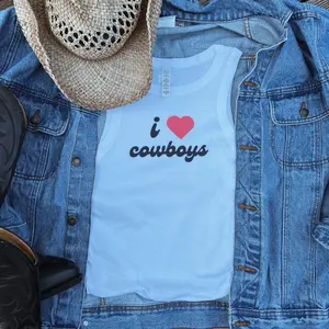I heart cowboys tank top