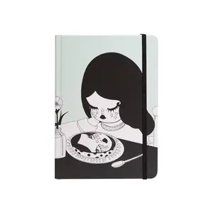 Valfré Tear Soup Hardcover Sketchbook - 120 Blank Pages Art Journal, 8.25" x 6.25" x .75", 160 gsm Paper, Storage Folder, Elastic Band Closure, Original Artwork Cover