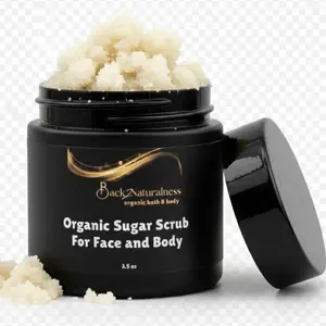 Back2Naturalness Organic Sugar Scrub 3.5 oz - Scented & Unscented for All Skin Types - Natural Chemical-Free Exfoliating & Hydrating Face & Body Care Body Scrub Revitalizing