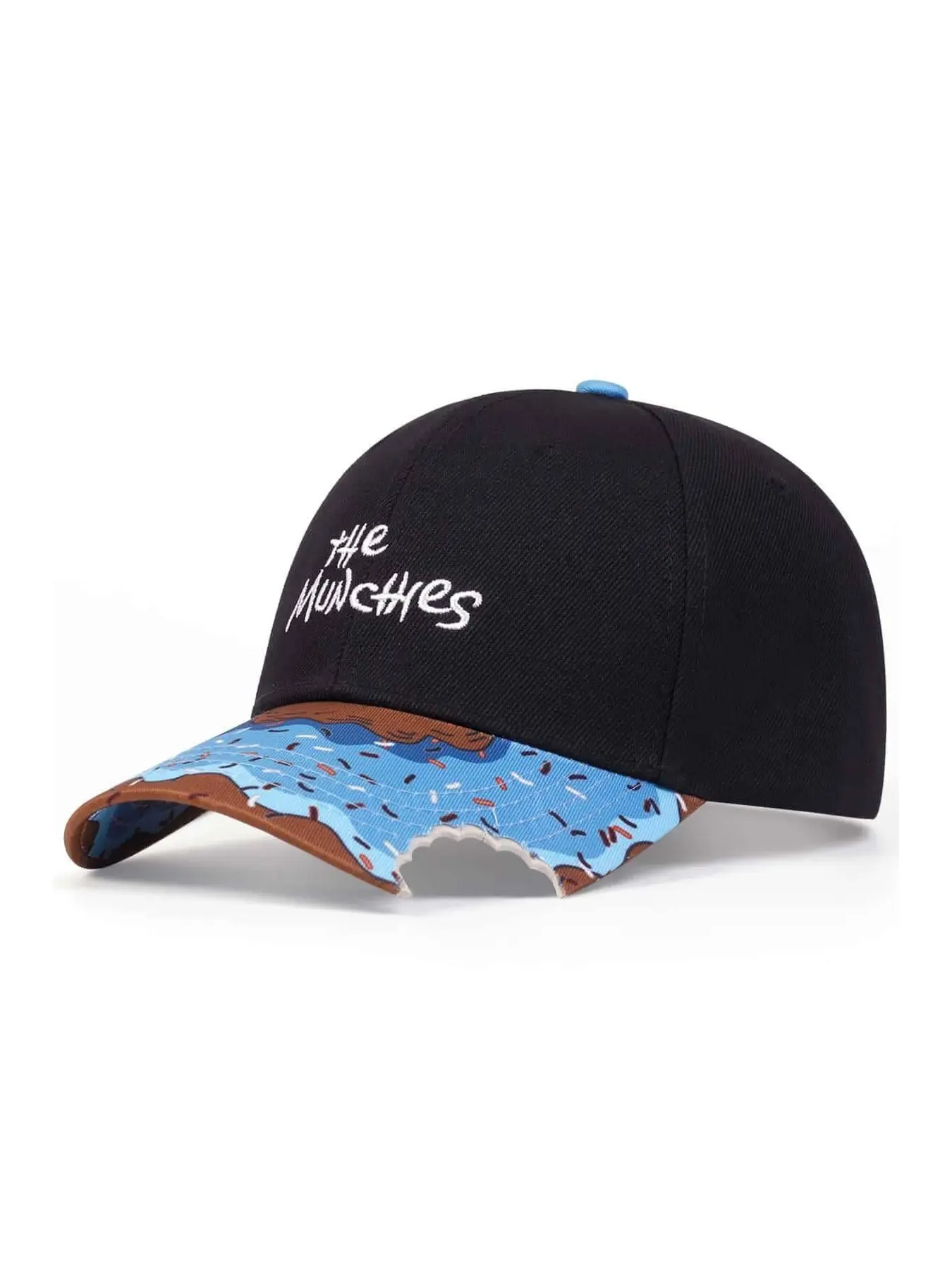 Unisex Munchies Polyester Baseball Cap, Adjustable Outdoor Sun Protection Hat, Ideal for Traveling & Beach Vacations, Adjustable Snapback