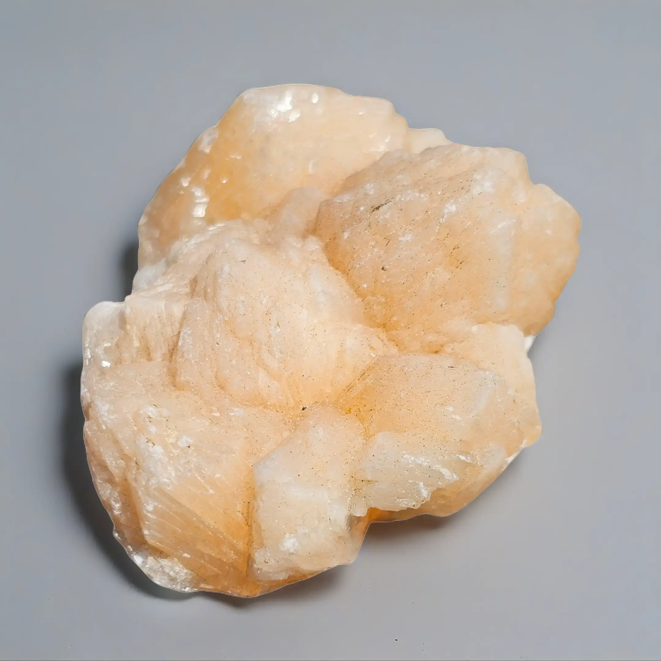 Stilbite Raw Crystal Cluster Natural Healing Stone for Emotional Healing Heart Chakra Work Meditation & Love Energy