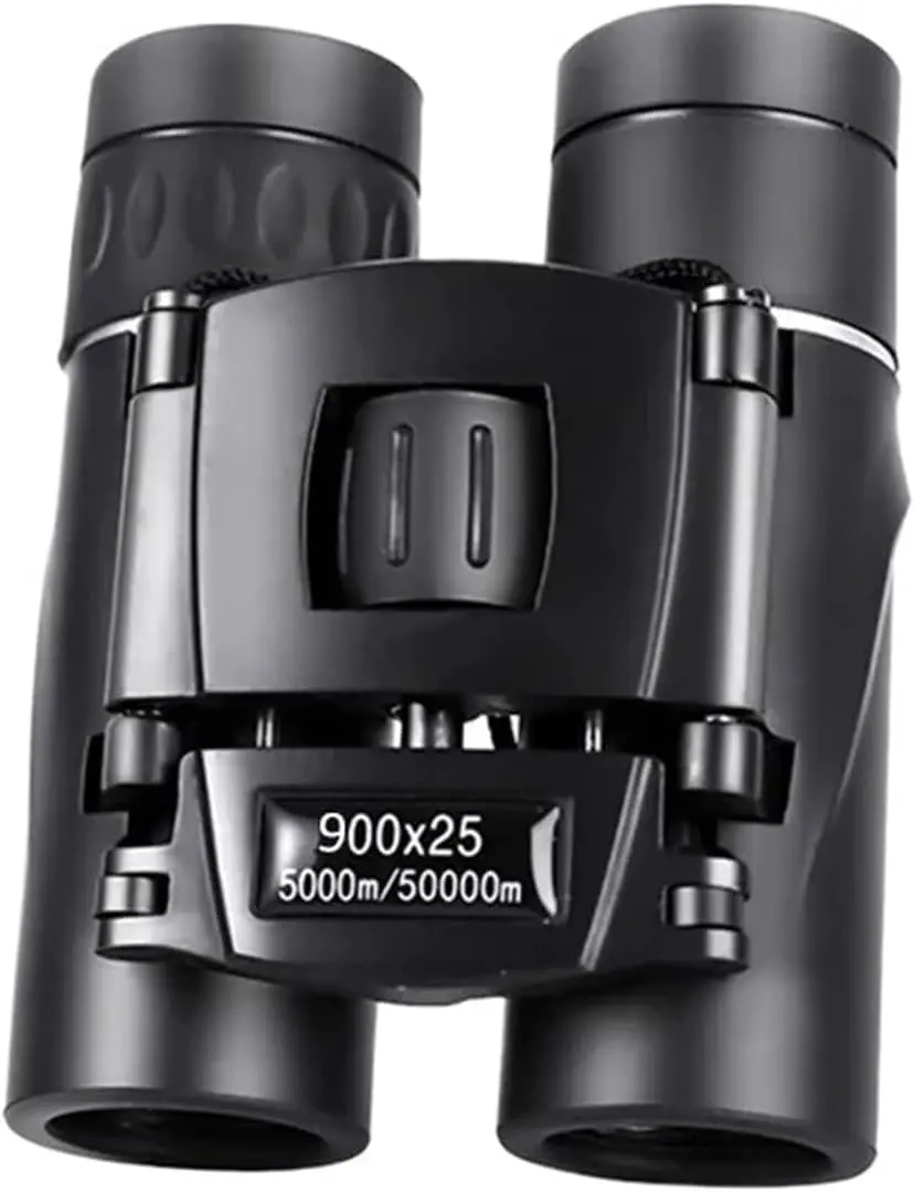 Binoculars for Adults, Compact 900x25 Rubber-Metal Optics with HD Waterproof Lens & Adjustable Focus, Essential Hunting-Camping Equipment, Telescope