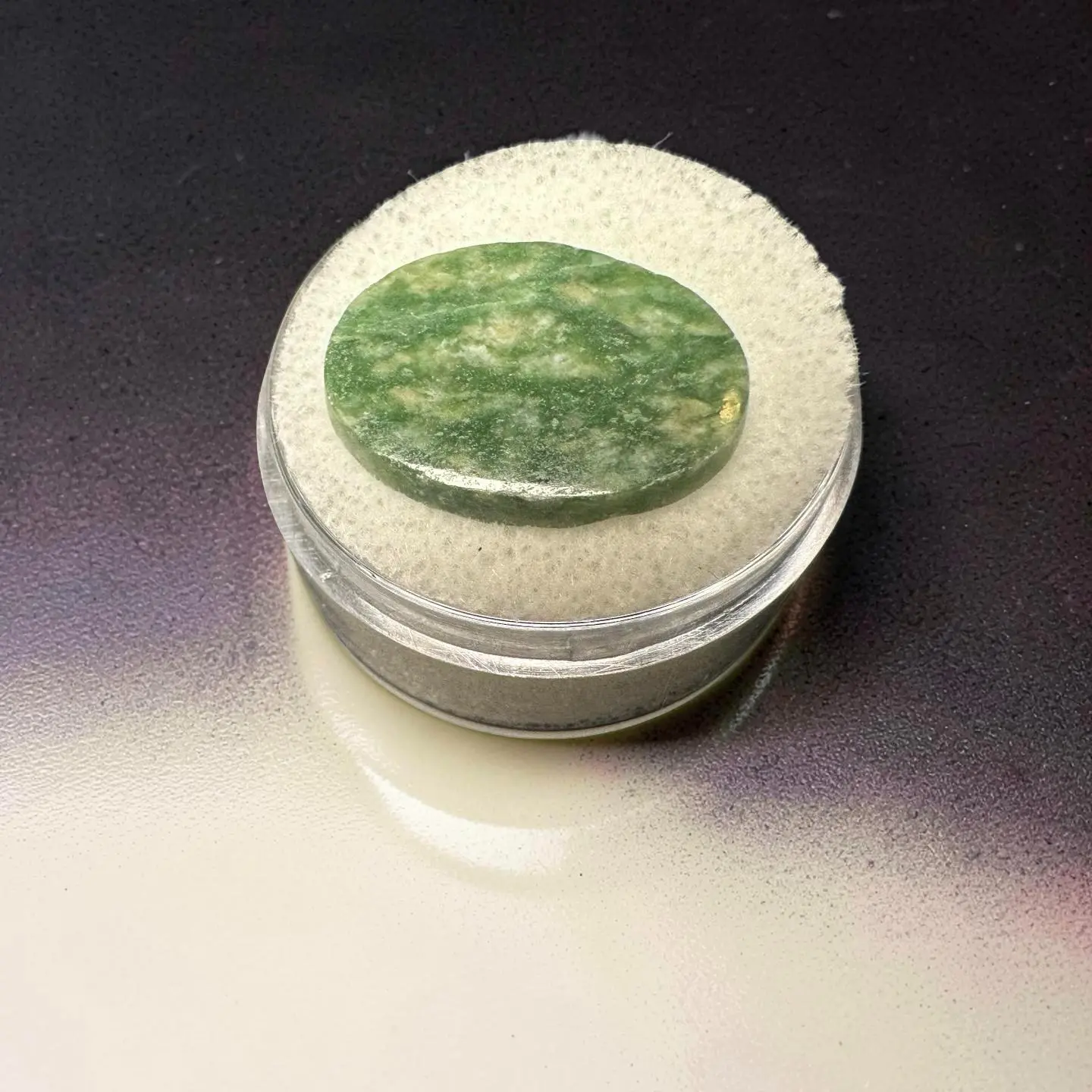 7.97 ct Natural Wyoming Jade Cabochon | Loose Green Nephrite Jade Stone for Jewelry Making