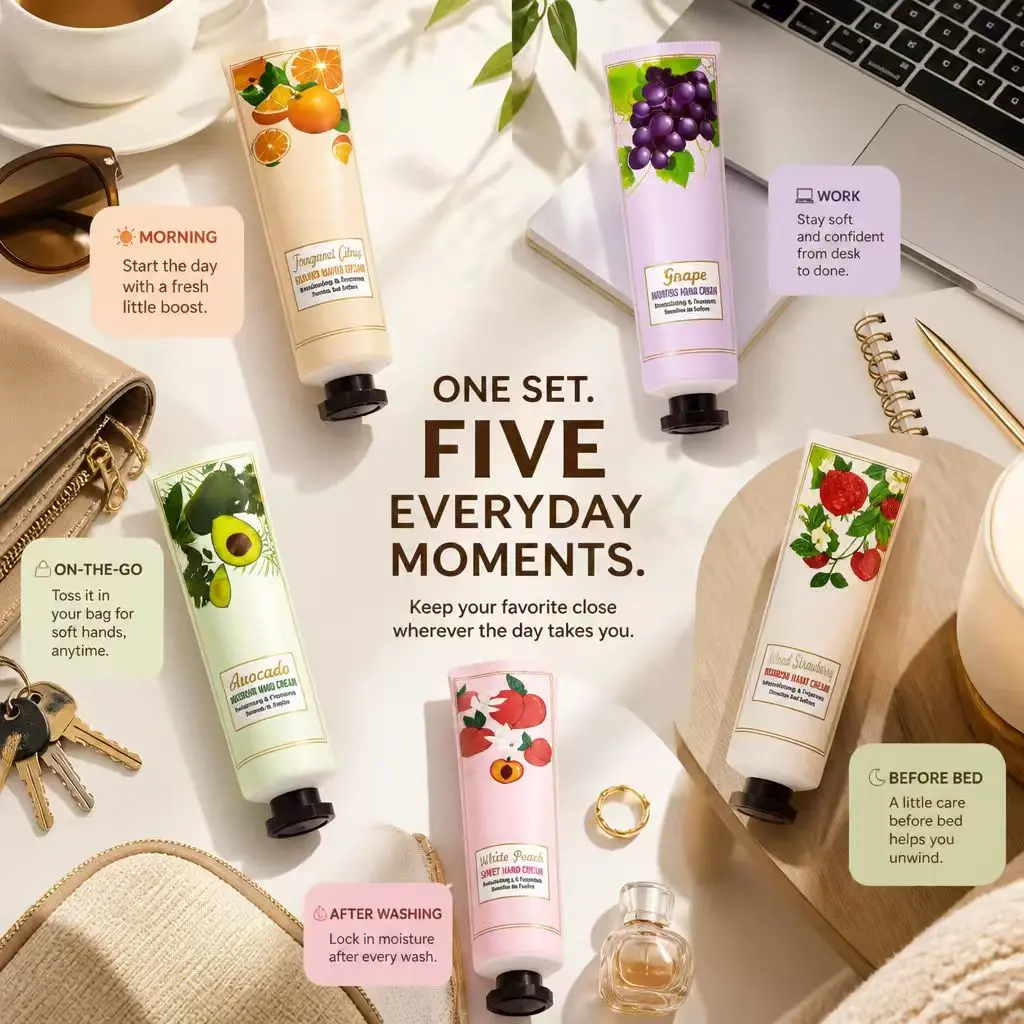 Hand Cream Random Scent Hand Cream Nourishing Moisturizing Compact Portable Hydrating Moisturizer Moisture