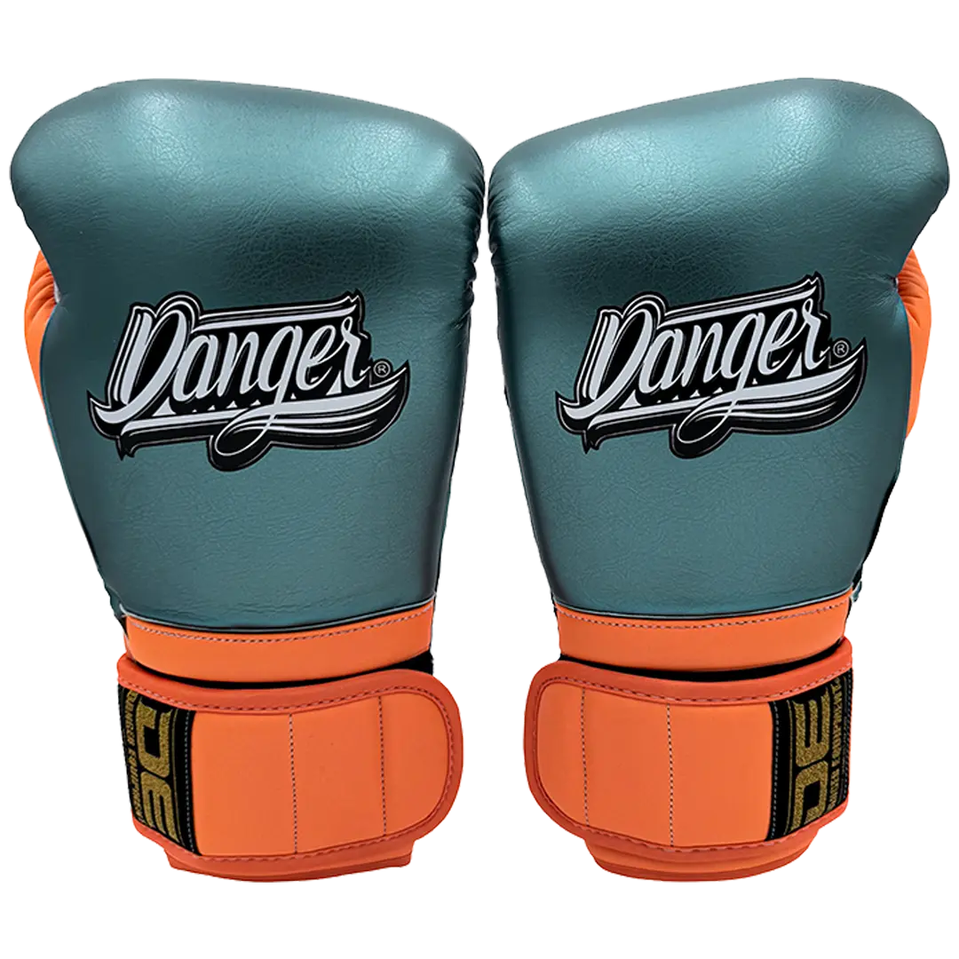 Boxing Gloves Danger Mexican Microfiber Viridian Orange