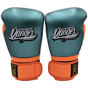 Boxing Gloves Danger Mexican Microfiber Viridian Orange