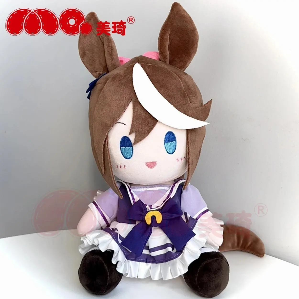 Umamusume: Pretty Derby Tokai Teio Rice Shower Symboli Rudolf Plush Sitting Posture Figure Pillow Mascot Cartoon Xmas Gift 30cm
