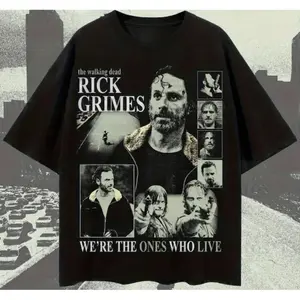 Retro Street 'The Walking Dead' Men's T-shirt Summer New Style Unisex Casual T-shirt