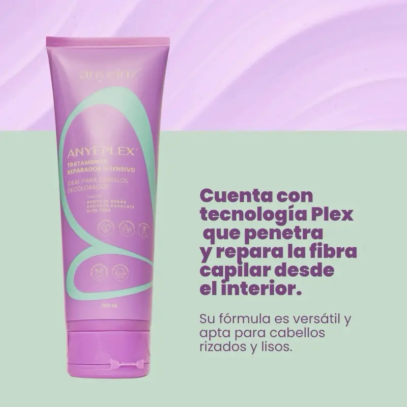 ANYEPLEX Professional Intensive Hair Repair Treatment ANYELUZ 250ml Frizz Control Keratin Boost for Damaged & Color-Treated Hair Care