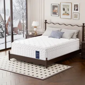 Tewinix 12/14 Inch Twin Full Queen King Size Medium Firm Hybrid Mattress – Cooling Gel Memory Foam, Independent Spring Support, Fiberglass-Free, Motion Isolation & Pressure Relief Mattress in a Box, Perfect for Kids & Adults, White  Mattress Goldilocks