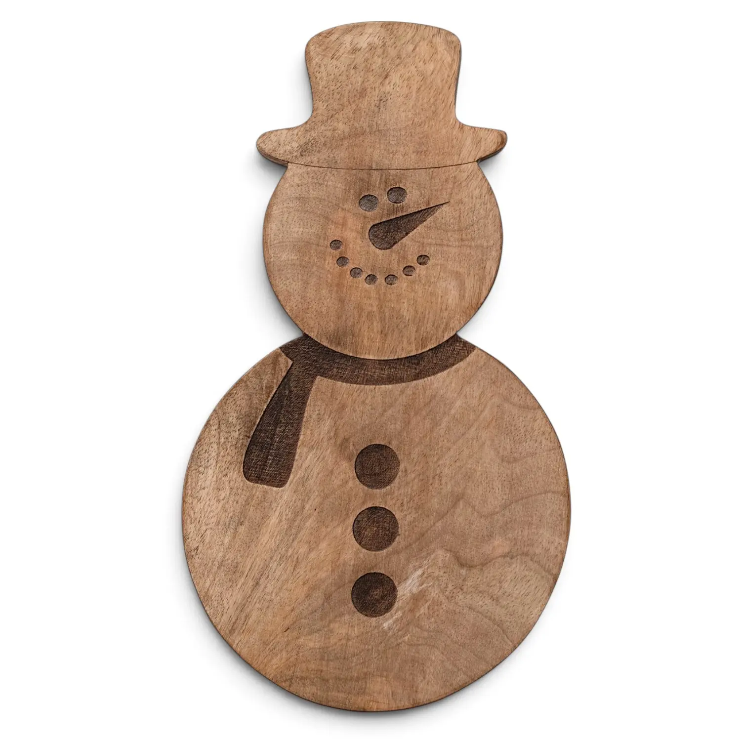 Snowman Mango Wood Serving Board