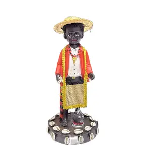 Image of ELegua Made from Resin 10 Inches Pulgadas with Unique Costume and Accessories
