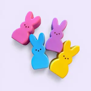 Bead Filled Collectable Peep Bunny 20 beads Size 16-20mm. Collectable Peep Bunny included