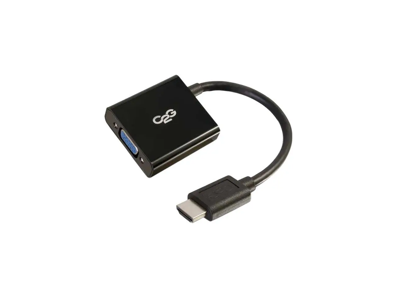 C2g 8In Hdmi To Vga Adapter Converter Dongle - Black C2g 8In Hdmi To Vga Adapter Converter Dongle - Black