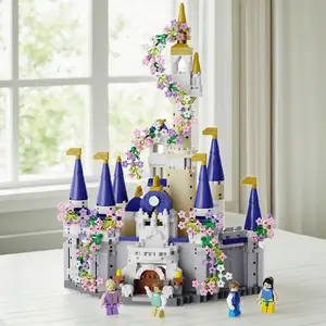 Princess Castle Building Blocks Set, DIY Fantasy Palace Model Kit, Creative Educational Toy for Adults, Birthday Valentine Gift