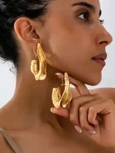 Women's Irregular Geometric Water Drop Earrings, Creative Asymmetrical Design, Perfect for Daily Wear, Parties & Vacations, Dainty Fashion Jewelry Accessories