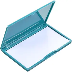Magnetic Needle Case Rectangle Magnetic Needle Keeper Portable Knitting Pin Holder Sewing Needle Storage Box Pin Organizer (Green)
