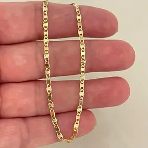 18k Gold Plated Dainty Bracelet 7.5”