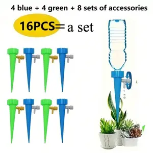 Automatic Self-Priming Drip Irrigation System, Timer Function, Adjustable Flow, Leak-Proof, Ideal for Pots, Flower Beds, Greenhouses