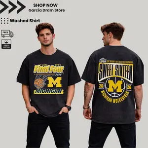 Michigan Final Four 2026 Basketball Fan Tee , Michigan Basketball Vintage 90s Shirt, Illinois Basketball, Illinois shirt, basketball shirt, Michigan Basketball, Michigan vintage, college shirt