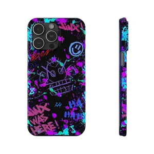 Arcane Jinx iPhone Case Jinx Graffiti Case Jinx Fan, Neon Colour phone cases, phone case trendy, Tough and slim Phone Case, Arcane Phone Case for iPhone 16 Pro 15 14 Pro Max 13 12 11 8 Xs SE, LOL Lover Cover