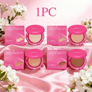 Moisturizing Hydrating Brightening Makeup Foundation Cream, Lightweight Flattering Moisture-Rich Skin Coverage, Suitable for Oily and Dry Skins, Non-Toxic