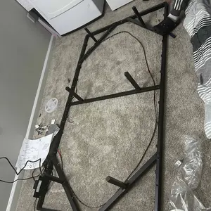 【Valentine's Day gift】ONBRILL LED Floating Bed Frame, Full/Twin/Queen/King Bed Frame with Smart LED Lights & Power Outlet, Heavy Duty Metal Platform Bed Frame, Camas Queen, Easy Assembly, Bedroom Furniture, Black