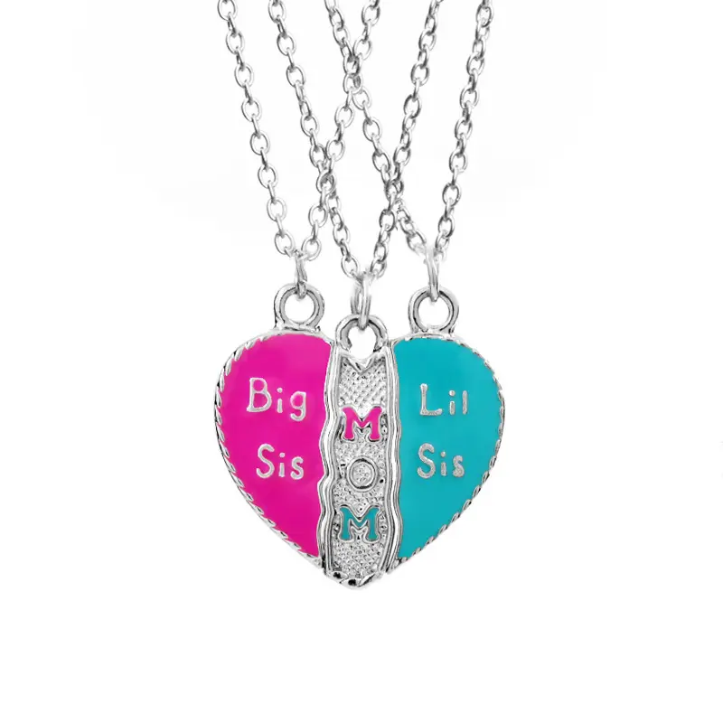 Three-petal Splicing Good Friend Love Necklace Big Little Sister Girlfriend Pendant couple jewelry 2000s jewelry