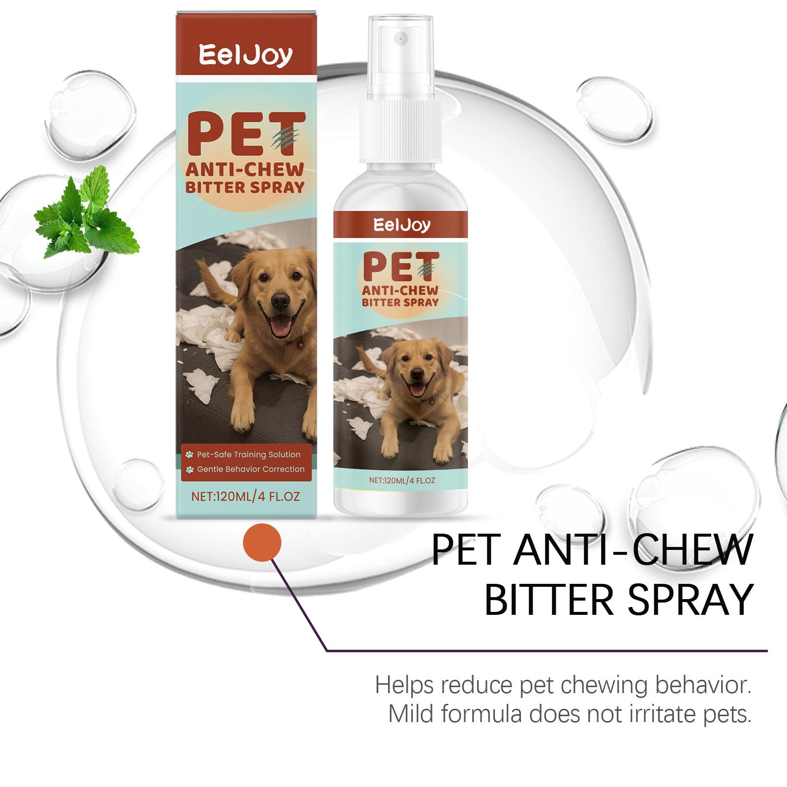 EelJoy Anti-Chew Spray for Cats & Dogs  Gentle Formula for Behavior Correction Training