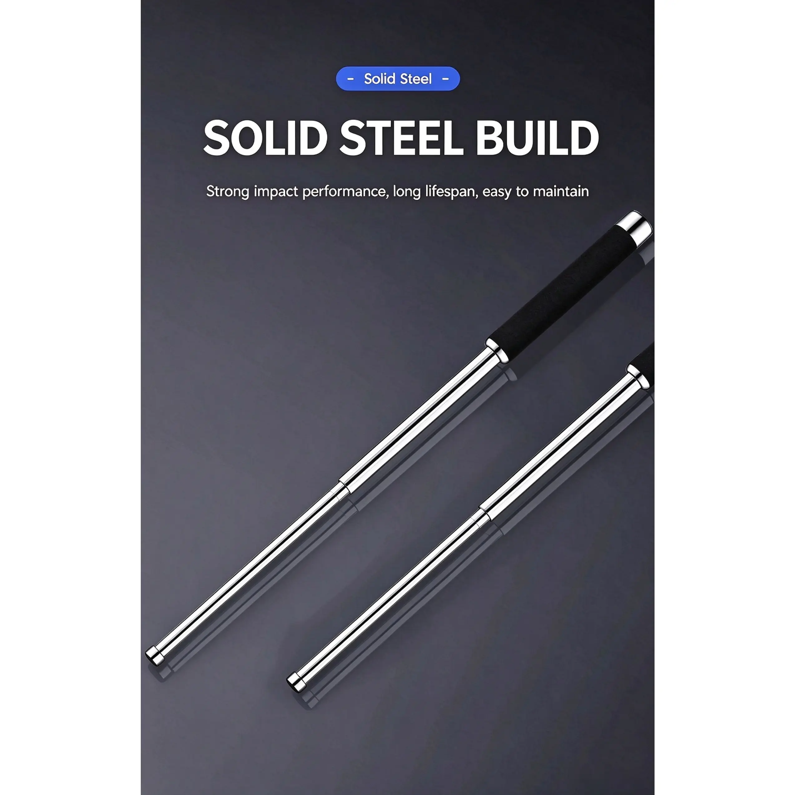 Multipurpose Collapsible Trekking Pole | Hiking Support + Car Emergency Window Breaker