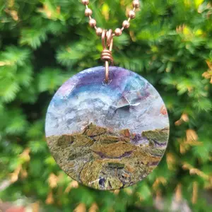 Chakra Cleansing Crystal Necklace - Amethyst - Citrine - Aventurine  - Fluorite - Heartfelt Gift for Anniversary Birthday Engagement Just Because