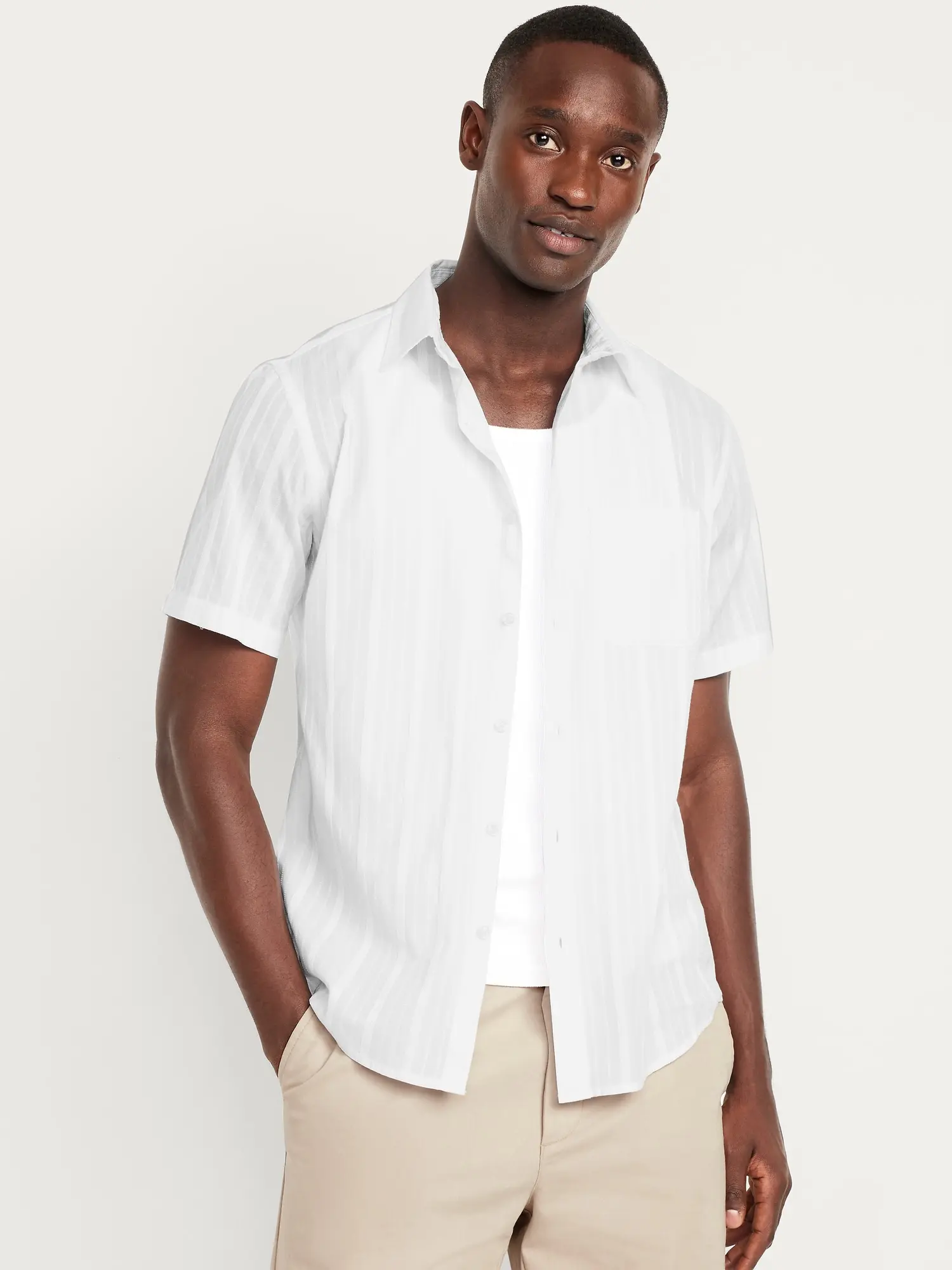 Old Navy Men's Classic Fit Everyday Dobby Shirt