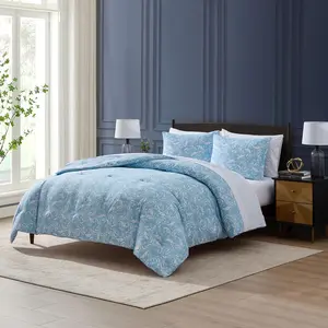 NESTL 7-Piece Biomorphic Modern Microfiber Bedding Set, Soft Queen Bedding Set for Bedroom Linens & Duvet Cover Ensemble, Queen Bedding Sets