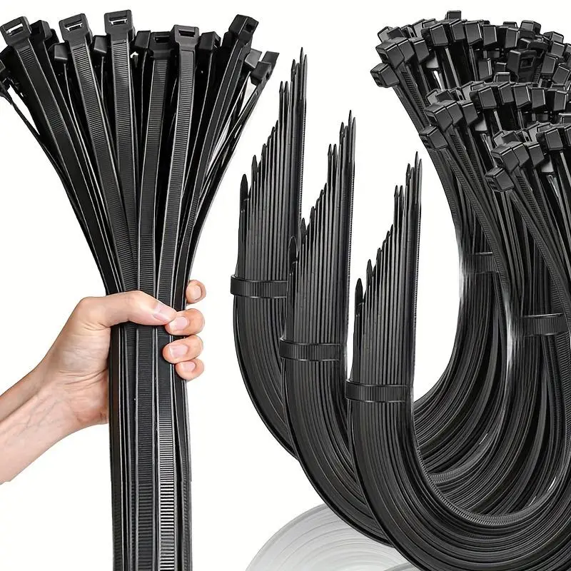Cable Ties, 100pcs Nylon Zip Tie Straps with Water-resistant, Non-slip, Break Resistant Features for Home, Office, and Industrial Cable Management