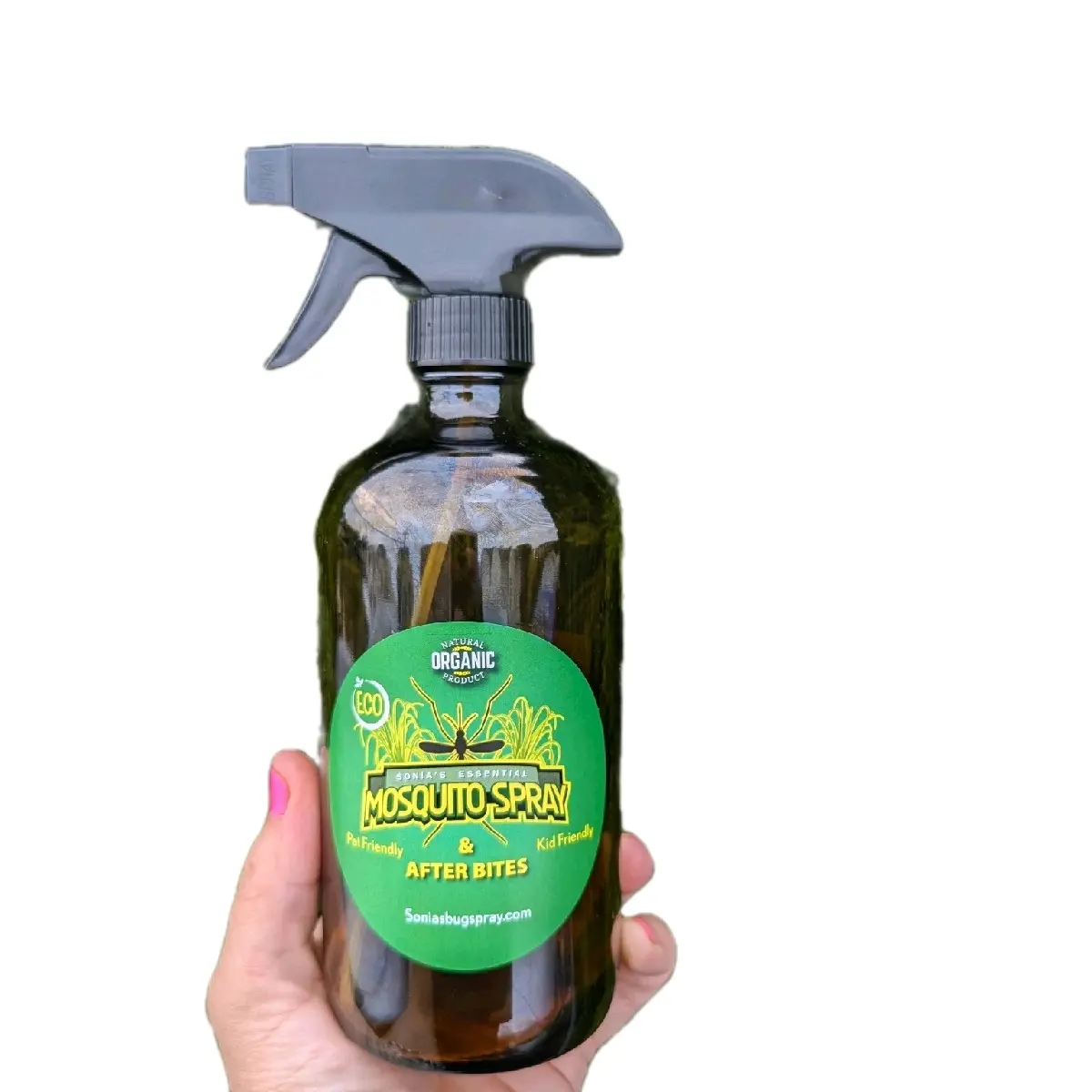 Sonia's All Natural Bug Spray 16oz Bottle - Effective Bug Repellent