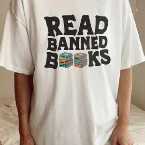 Read Banned Books Trendy Bookish Shirt  Writer Reader Bibliophile Merch Bookstagram BookTok BookShelf Librarian Literature Romance Smut HB1143
