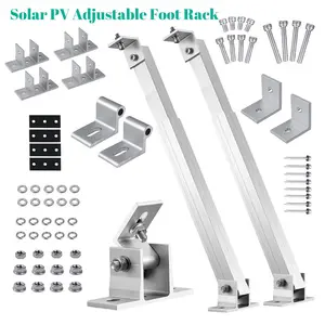2Pack of Adjustable Solar Panel Tilt Mounting Brackets with Adjustable Angle and Strong Compatibility, Made of Aluminum Alloy, Used in Rvs, Yachts, Balconies, Roofs and Floors, Solar Panel Mounting, Solar Panel Mounting Brackets Adjustable