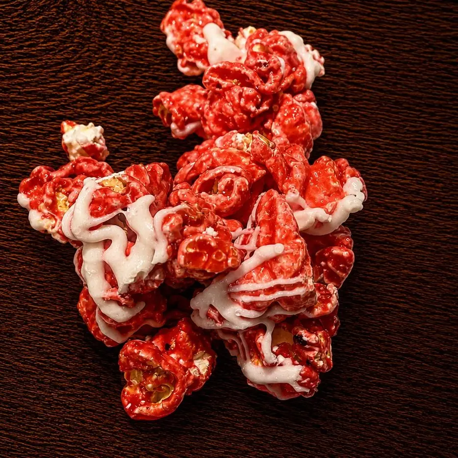 Strawberry & Cream Flavored Popcorn Snack Strawberry & Cream Flavored Popcorn Snack