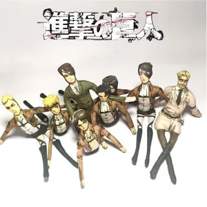 New Attack on Titan Eren Jaeger Armin Arlert Hange Zoe Personalized Anime Movie Accessories Creative Cartoon Movable Doll Gifts