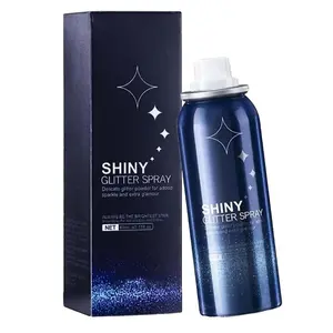 Silver Body Glitter Spray Multi-Purpose Glitter Spray | Long-Lasting Finish, Suitable for Stage Performances, Festival Raves, Party Makeup, and Prom Styling Hair & Body Universal Glitter Spray | 2.11 Oz