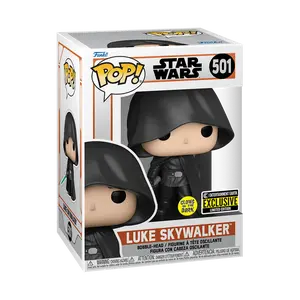 Funko Pop! Star Wars - Luke Skywalker (Glow) #501 Exclusive (Sticker may vary) Collectible Pop Vinyl Figure