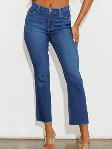 [EP5047] MID RISE ANKLE FLARE JEANS