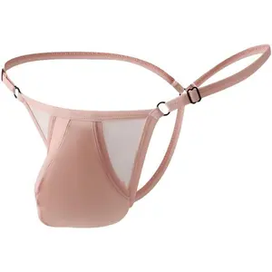 Mens Ice Silk G-String Micro Thong Underwear Menswear Plain  mens clothes