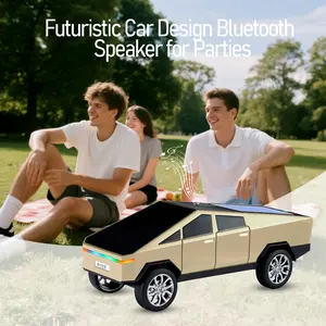 WSTER WS-699 upgraded version solar charging cyberpunk future tank bluetooth speaker car model desktop heavy subwoofer cool atmosphere light can be connected via USB TF card and equipped with FM radio must-have gift suitable for parties and camping