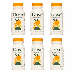 {DEAL TODAY} Dose Organic Wellness Shots 2oz – Powerful Liver Support, Turmeric, Milk Thistle & Dandelion Root Blend, USDA Organic, 2 Count