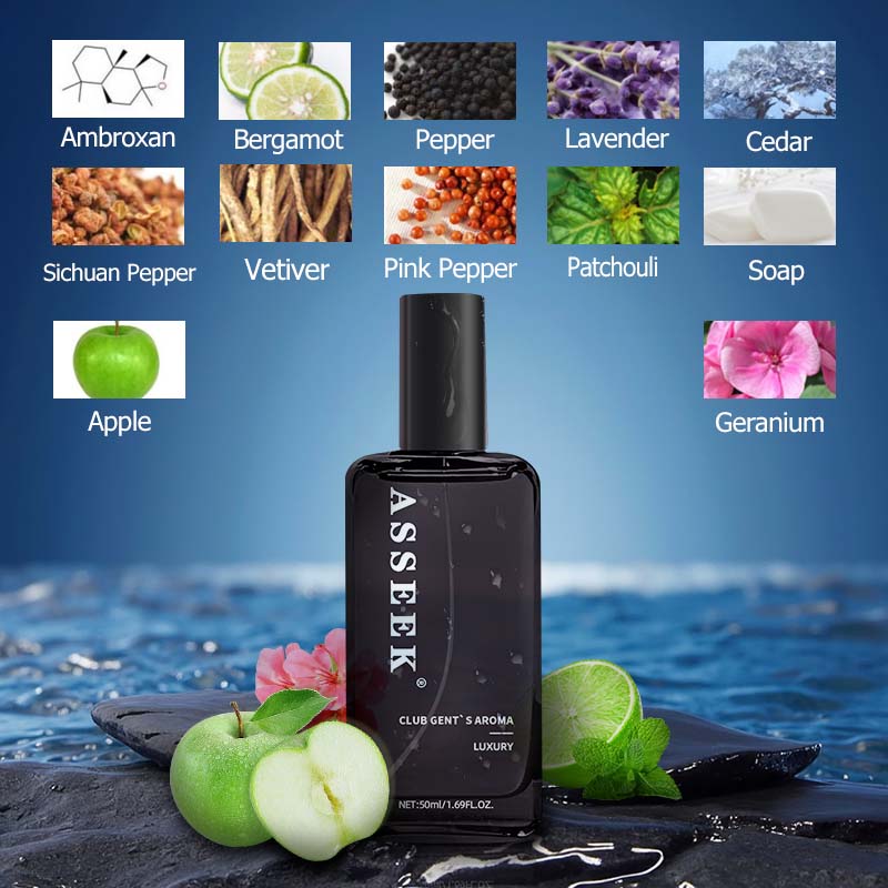ASSEEK Fragrance Collection  Oceanic Scent  Woody Amber Fragrance  Long-Lasting Floral Notes  Infused with Sicilian Citrus and Jasmine Essential Oil  The Perfect Choice for Dates, Daily Life and Parties