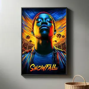 Snowfall (2017) TV Poster | High Quality Canvas Print I 2024 Movie Poster | Modern Room Decorative Arts | Popular Film Gift