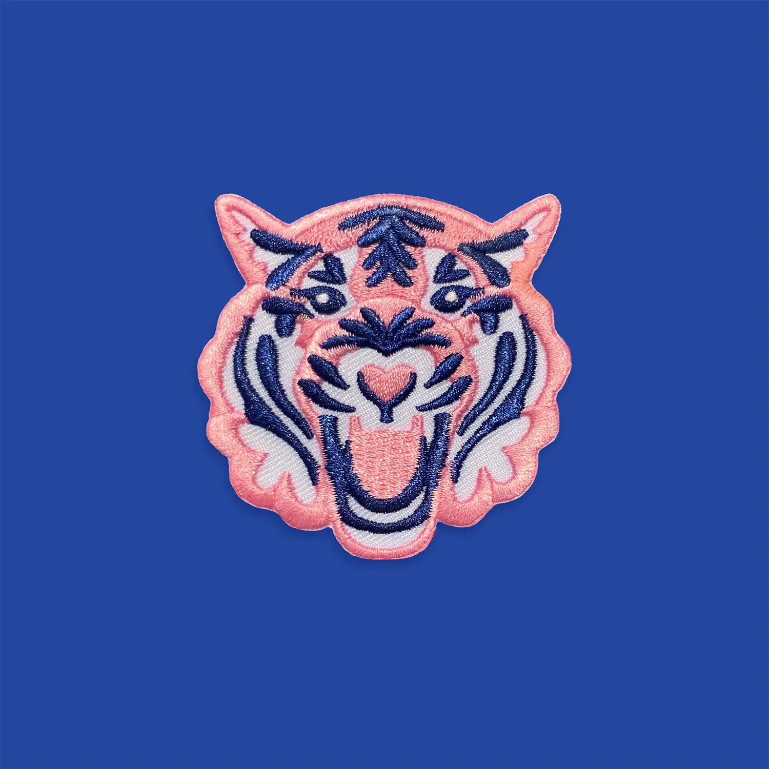 Pink Tiger Iron-On Patch
