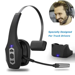Wireless Trucker Bluetooth Headset with AI Noise-Cancelling Mic for Clear Communication,Wireless Headphone with AI Noise-Canceling Microphone for Computer work time pc headset pc  gaming  headset Audio gaming headphone gift Connection Adjustable Charging