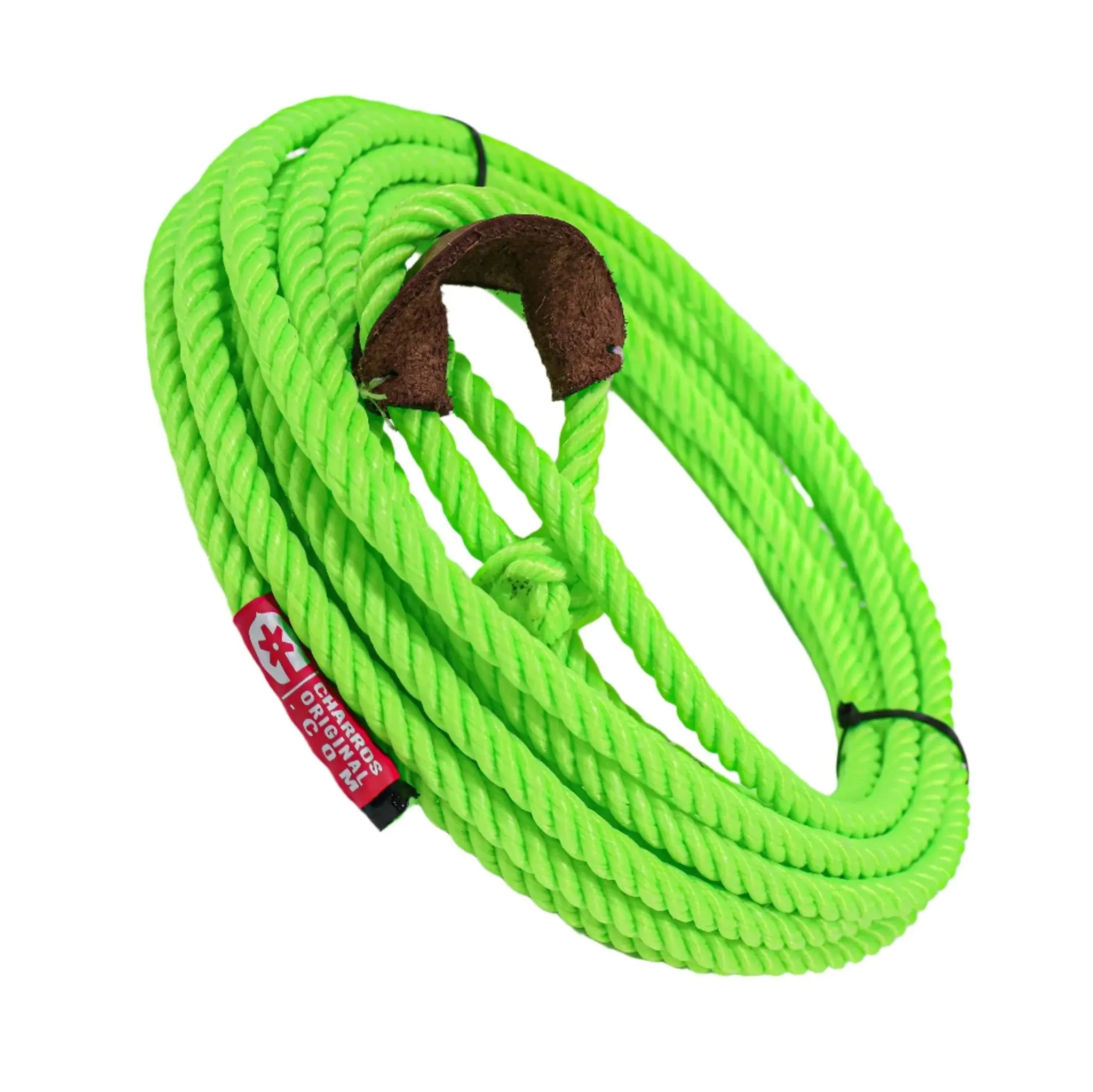 32ft Lime Green (10m) Charro Rope – Mexican Florear Trick Lasso Soga